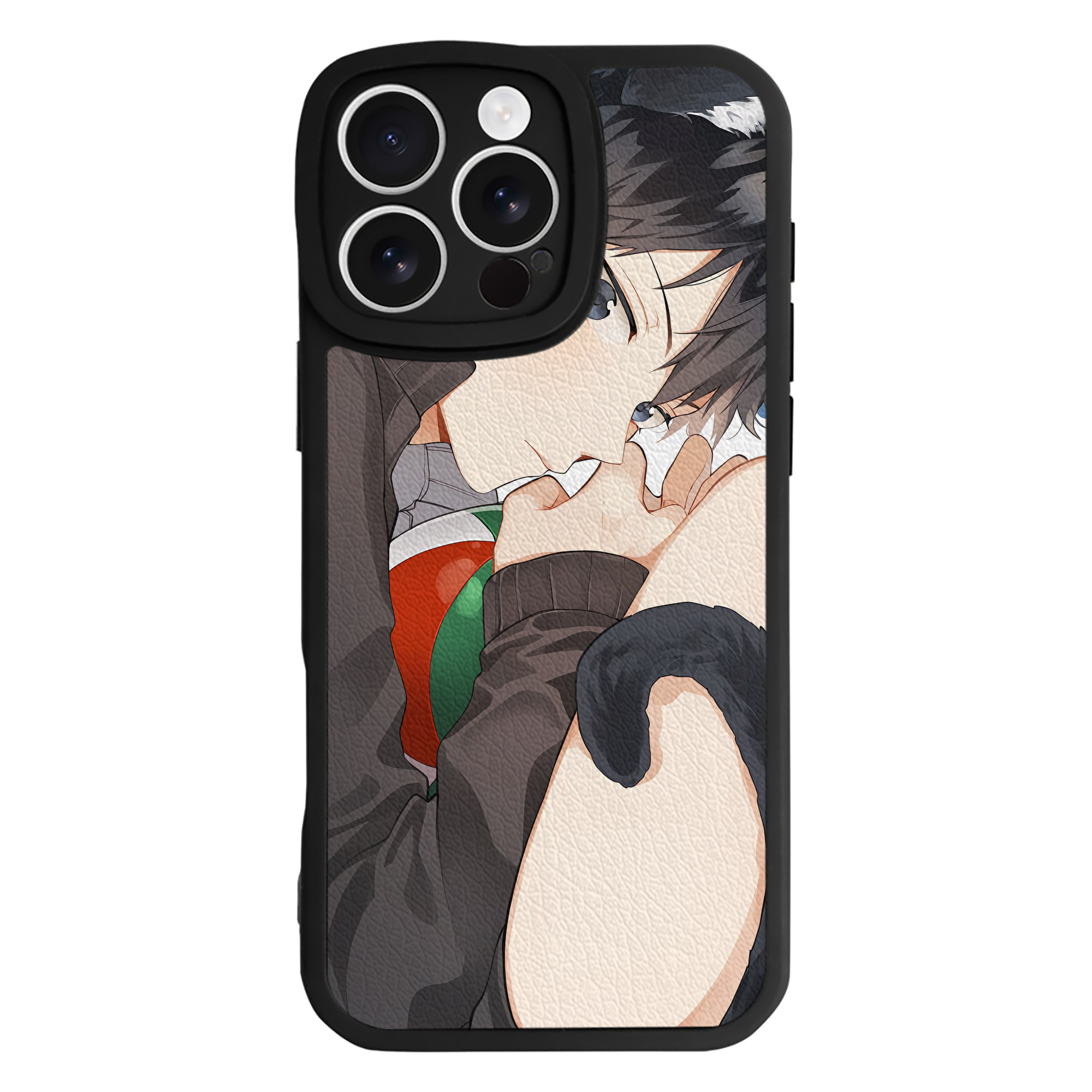 （画像用） ハイキュー!! Haikyu!! 【iPhone 16シリーズ対応】シリコンスマホケース（レザー調） 材質：シリコン